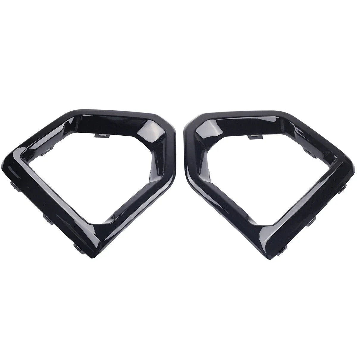 Gloss Black Front Fog Light Outer Bezel Cover for GMC Sierra (2019–2021)