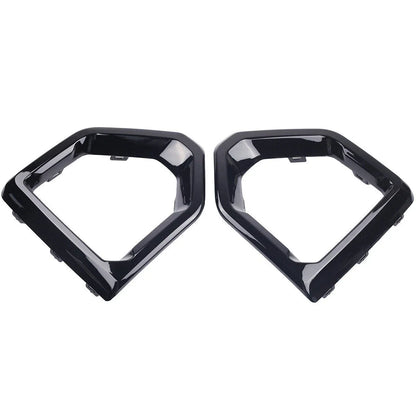 Gloss Black Front Fog Light Outer Bezel Cover for GMC Sierra (2019–2021)