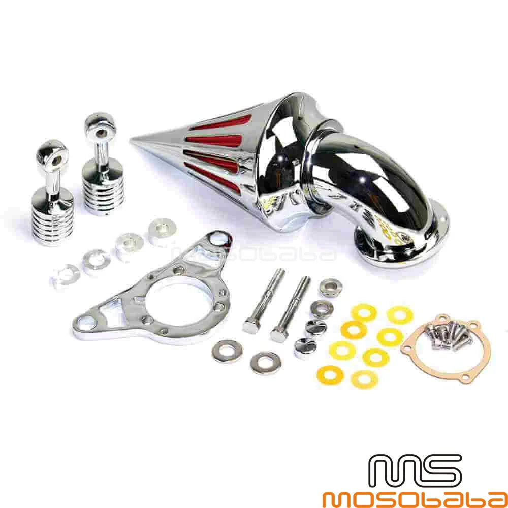 Chrome Cone Spike Air Filter Cleaner for Harley Softail FLSTF FXSTB FLSTSB