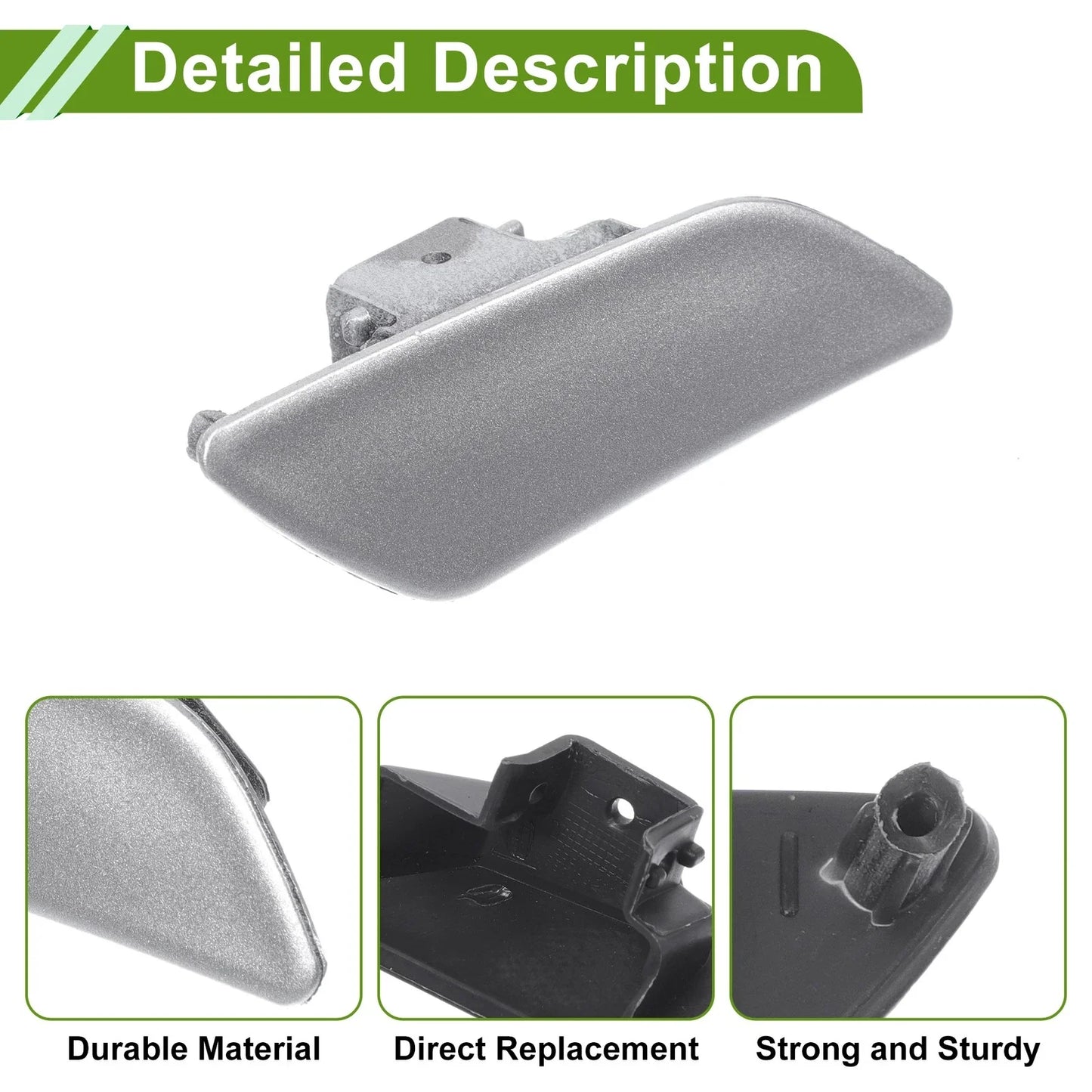 Washer Nozzle Cover for Porsche Panamera (2010-2023) - Silver Tone