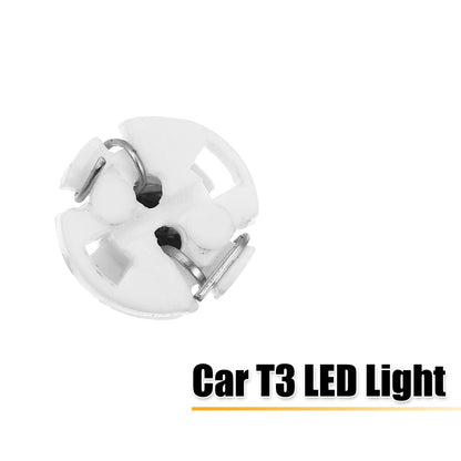 10pcs T3 3030 LED Bulbs for Car Interior Instrument Panel (12V)
