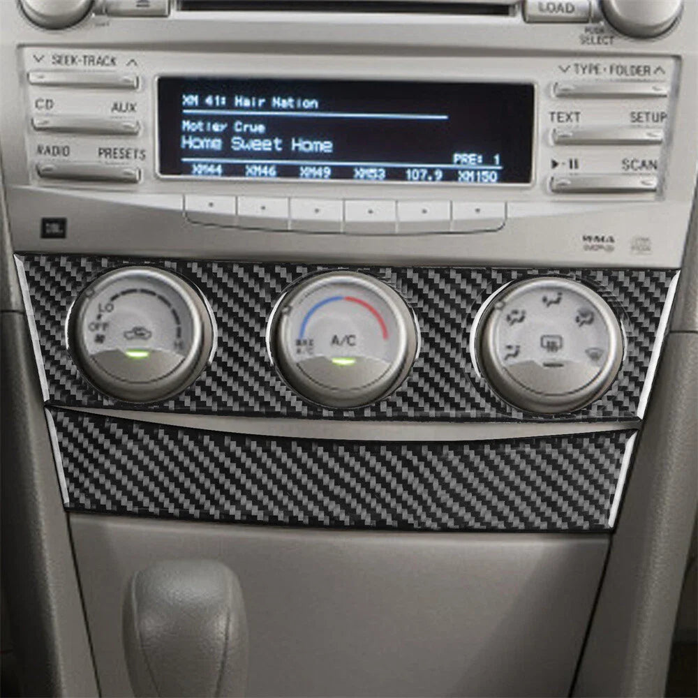 Carbon Fiber Interior Console Cover Trim for Toyota Camry (2007-2011)