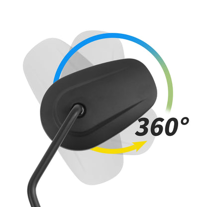 Matte Black Rearview Mirrors for Harley Heritage Softail Dyna Fat Bob