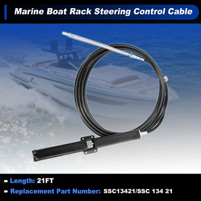 Steering Control Cable for Marine Boat Rack (21 Ft, SSC13421/SSC13421)