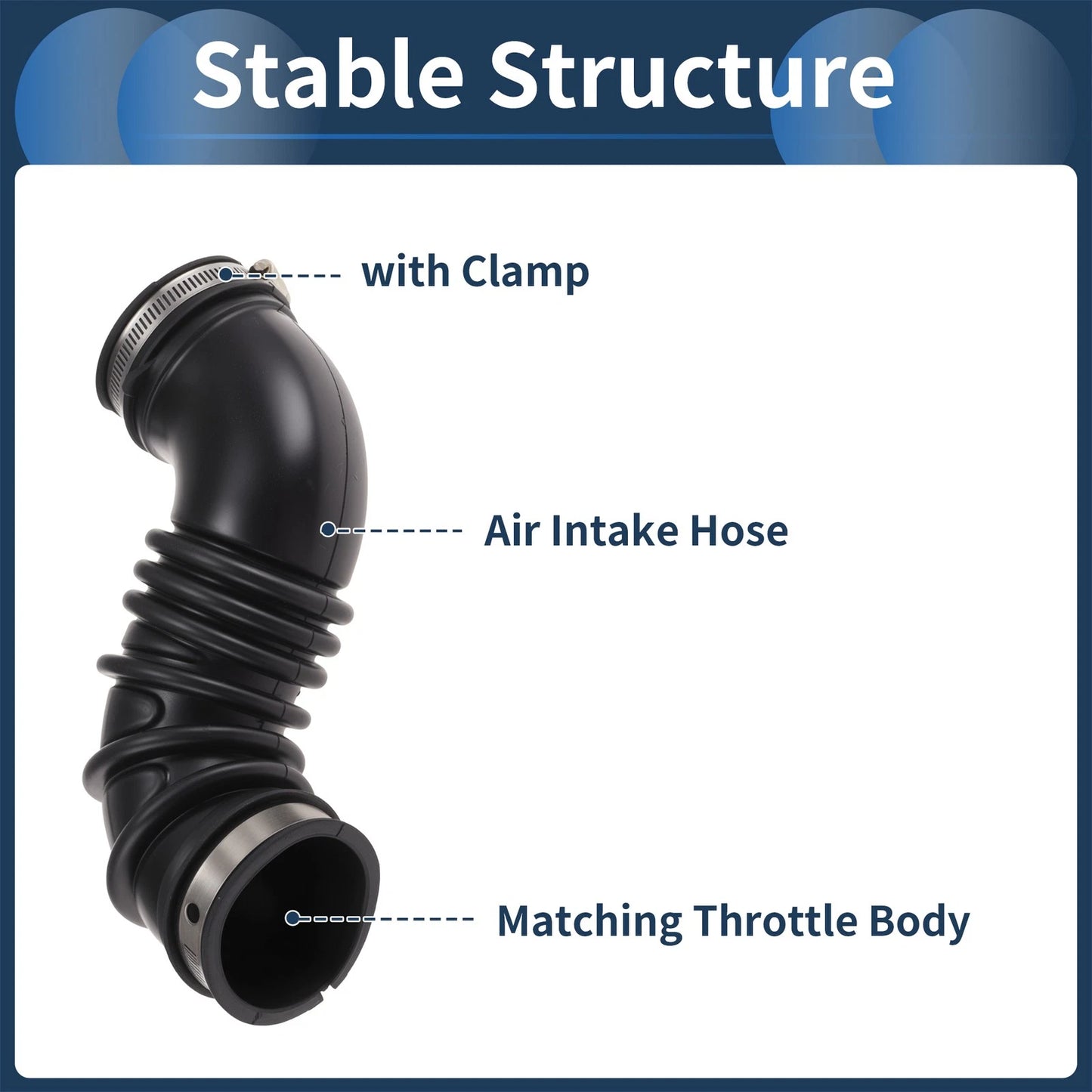 Engine Air Intake Hose for Toyota (No.1788122120) Rubber Clamp