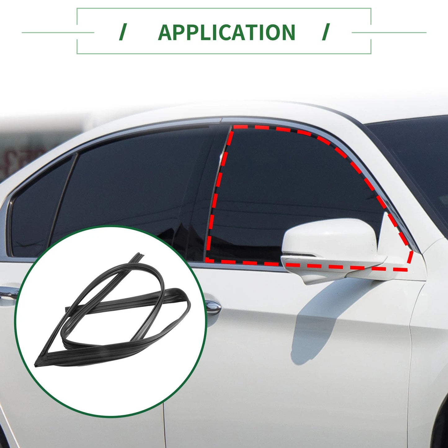 Front Left Door Window Run Channel Seal Strip for Honda Accord (No. 72275SV4003)