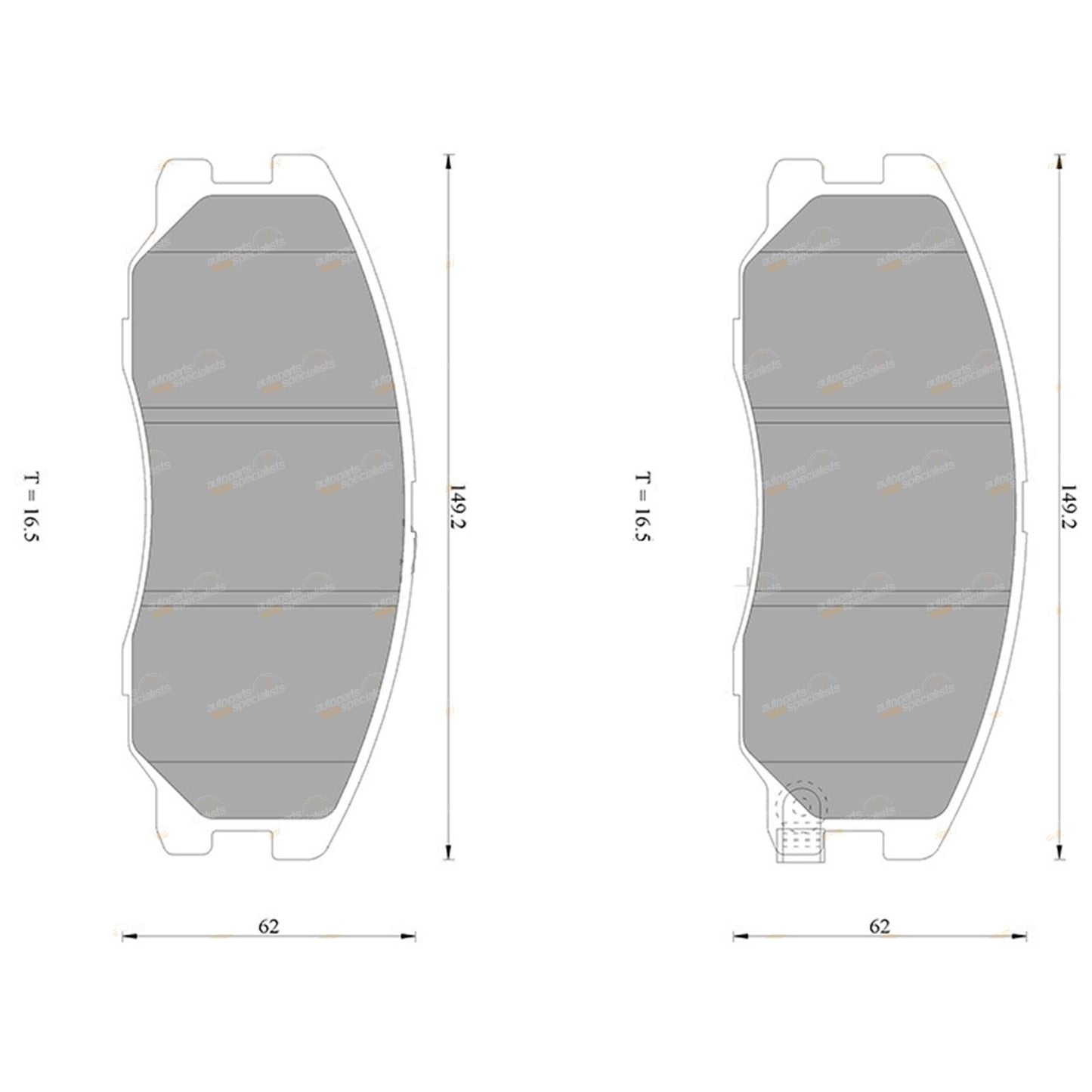 Brembo Front Disc Brake Pads for Holden Captiva CG (2006–2018)