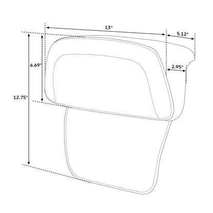 Rear Passenger Backrest for Harley Road Glide Touring Street (2014-2023)