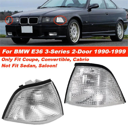 Clear Front Corner Turn Signal Light Lens Cover for BMW E36 (1990–1999)