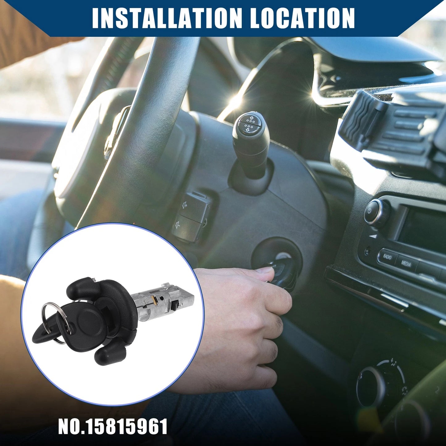 Set of 1 Ignition Switch No.15815961 for GMC Savana 1500/2500