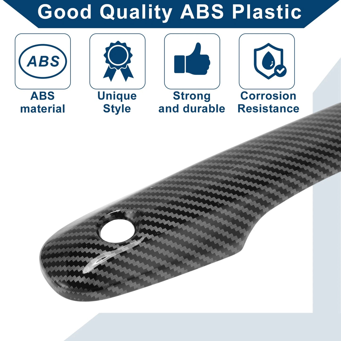 Carbon Fiber Door Handle Cover Trim for Toyota Camry (2018–2024)