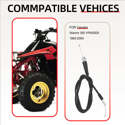 Throttle Cable for Yamaha Warrior 350 YFM350X (1993–2004)