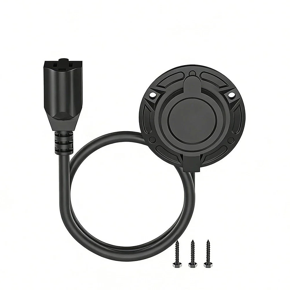 15A 125V Shore Power Receptor Rear Cover with 14AWG Wire for Outdoor RV
