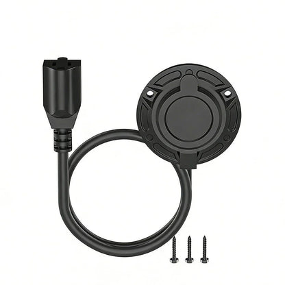 15A 125V Shore Power Receptor Rear Cover with 14AWG Wire for Outdoor RV