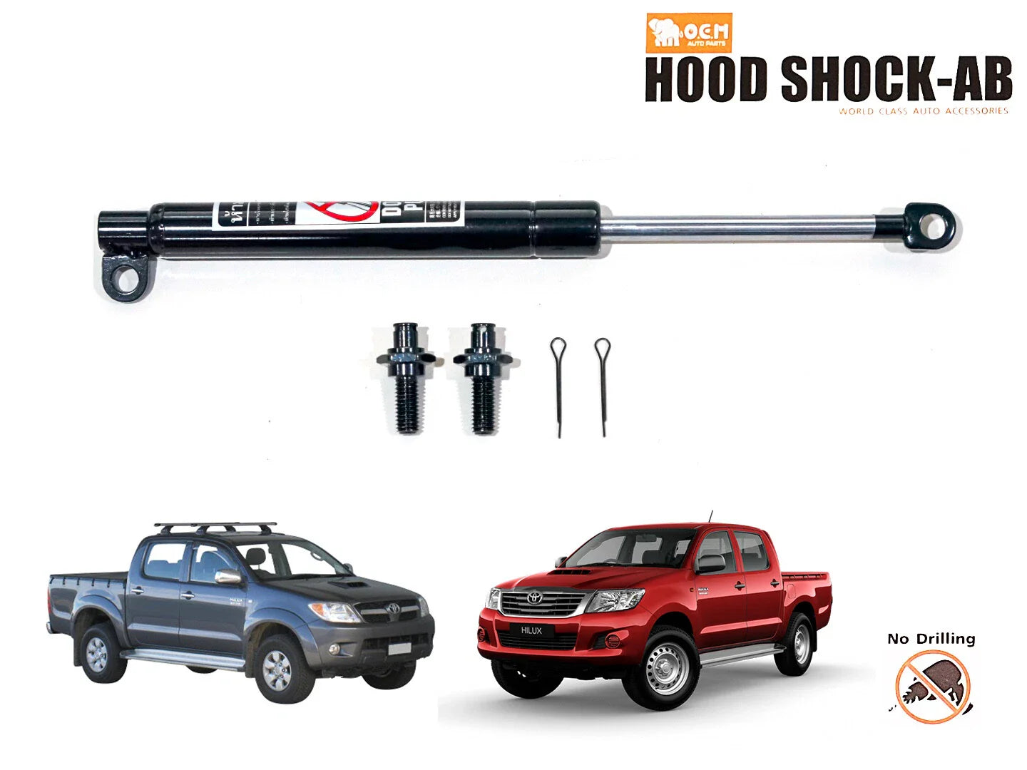 Rear Tailgate Lifter Shock Strut for Toyota Hilux MK6 MK7 (2005-2014)