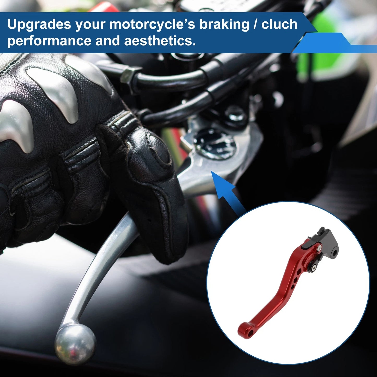 Adjustable Short Brake Clutch Levers for Honda CBF600/SA (2010–2013) Red