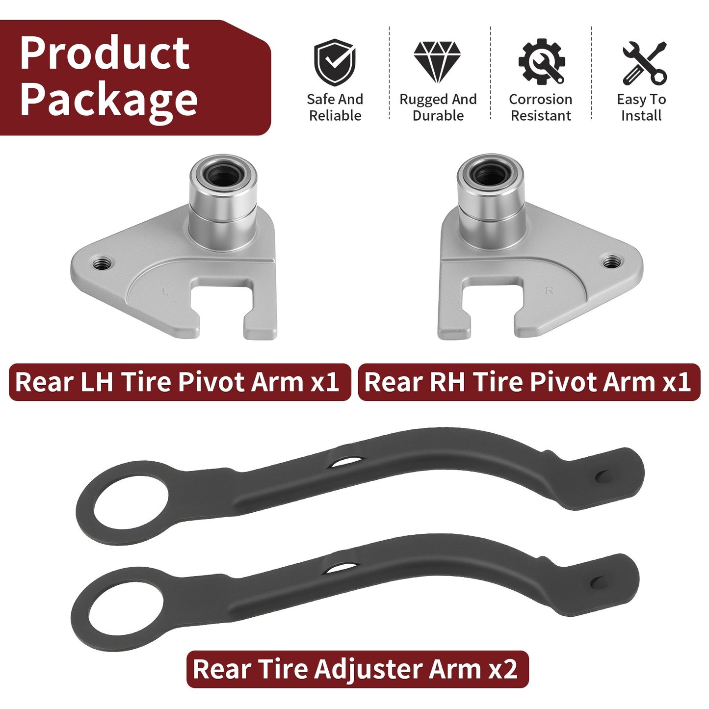 Rear Tire Pivot Set for Honda HRZ216 HRT216 HRS216 HRR216 (2000–2023)