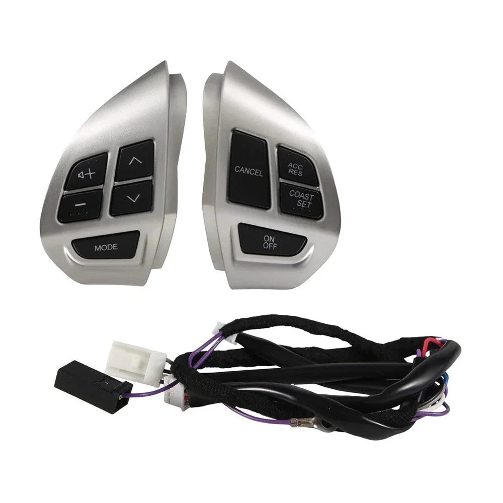 Steering Wheel Switch Buttons Silver for Mitsubishi Outlander ASX (2010-2023)