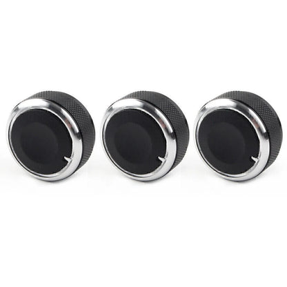 Set of 2 Red AC Climate Control Knob Ring Covers for Mazda 3 (2014–2018) CX-5 (2016–2019)