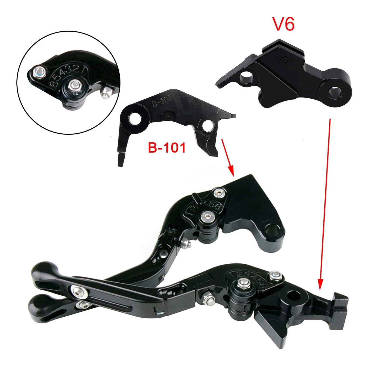 Adjustable Brake Clutch Levers for Yamaha XSR900 MT-09 (2024–2025) Gold