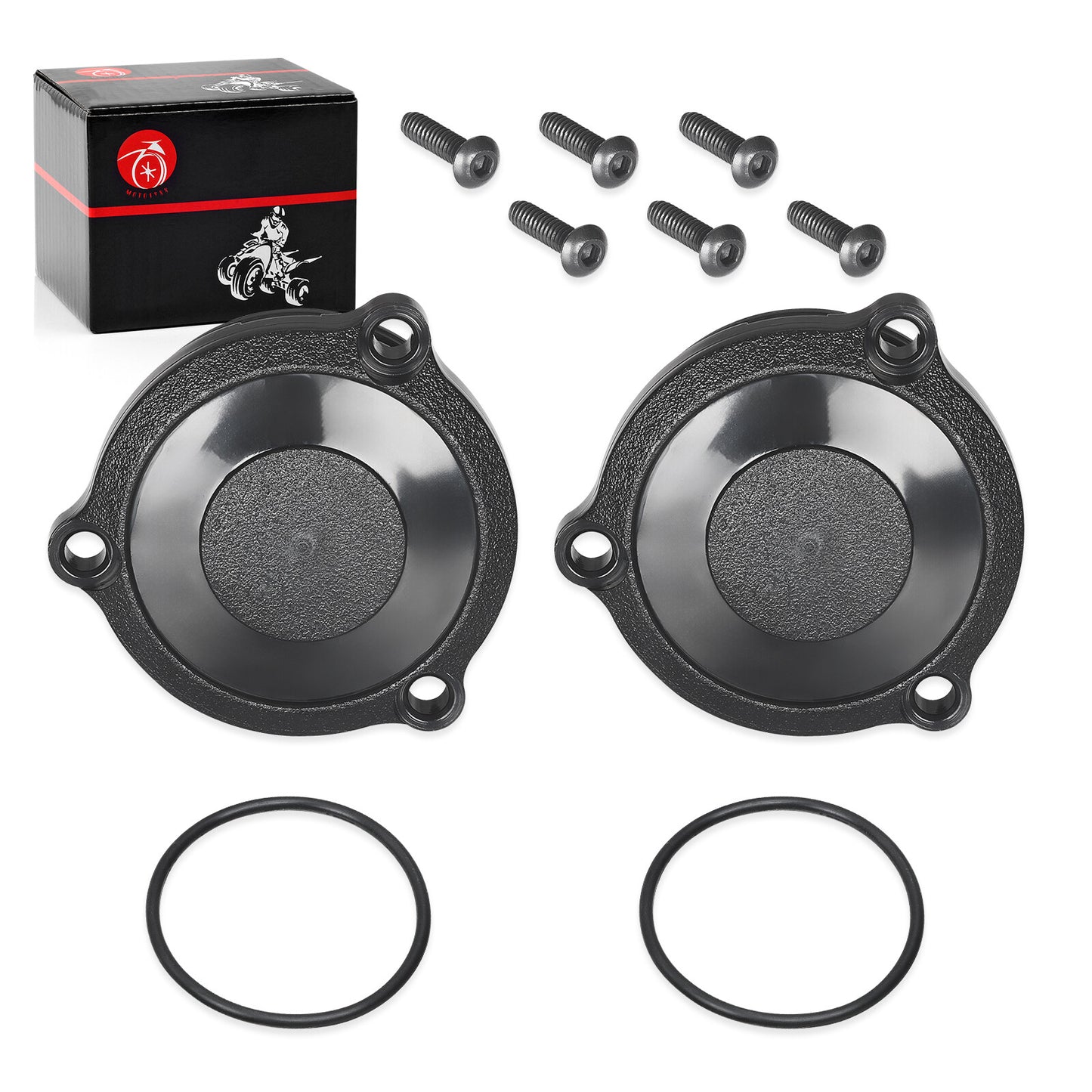 2X Hub Cap & Screws Kit for Polaris Sportsman Xplorer (250–500)