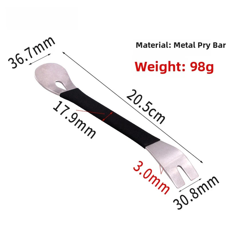 Metal U-Shaped Crowbar Tool for Car Audio Dash and Interior Panel Removal