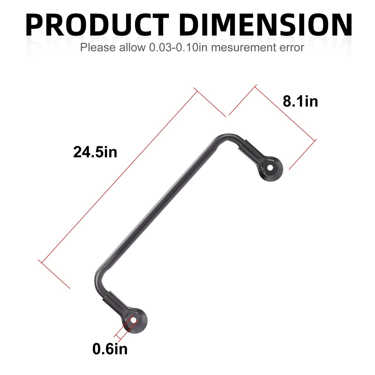 Rear Stabilizer Sway Bar with Bushings for Polaris RZR 800 (2008–2014)