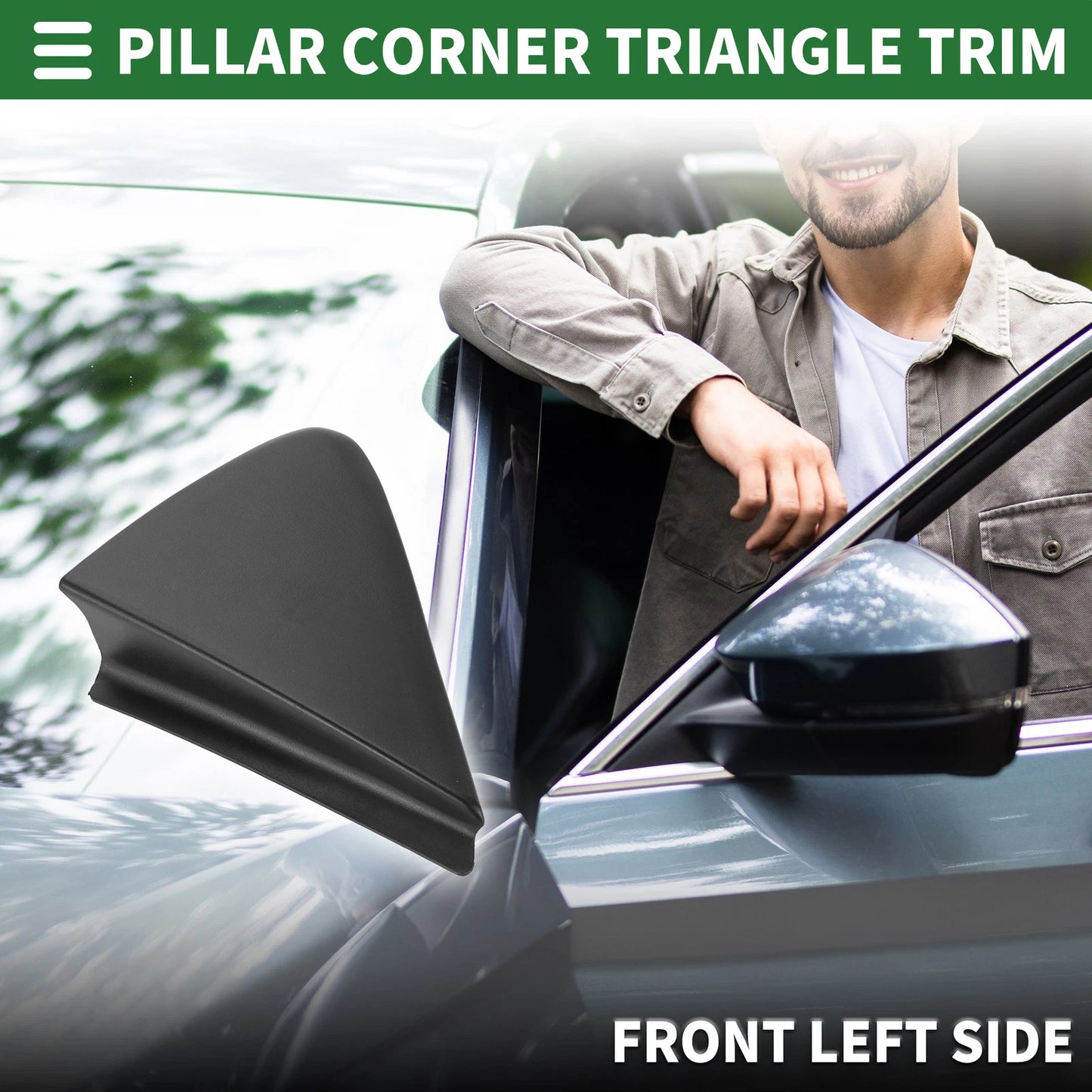 Front Left Side Door Pillar Window Trim for Toyota (60118-52040)