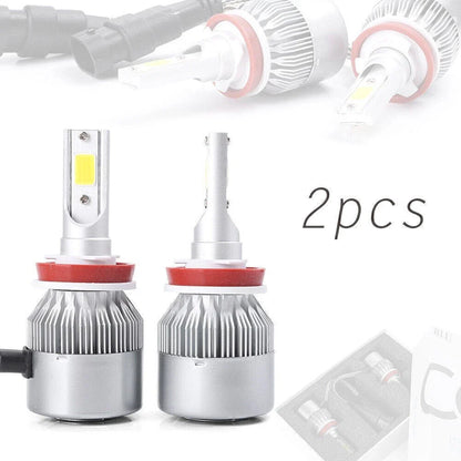 36W COB LED White Headlight Bulbs for H8 H9 H11 (6000K)