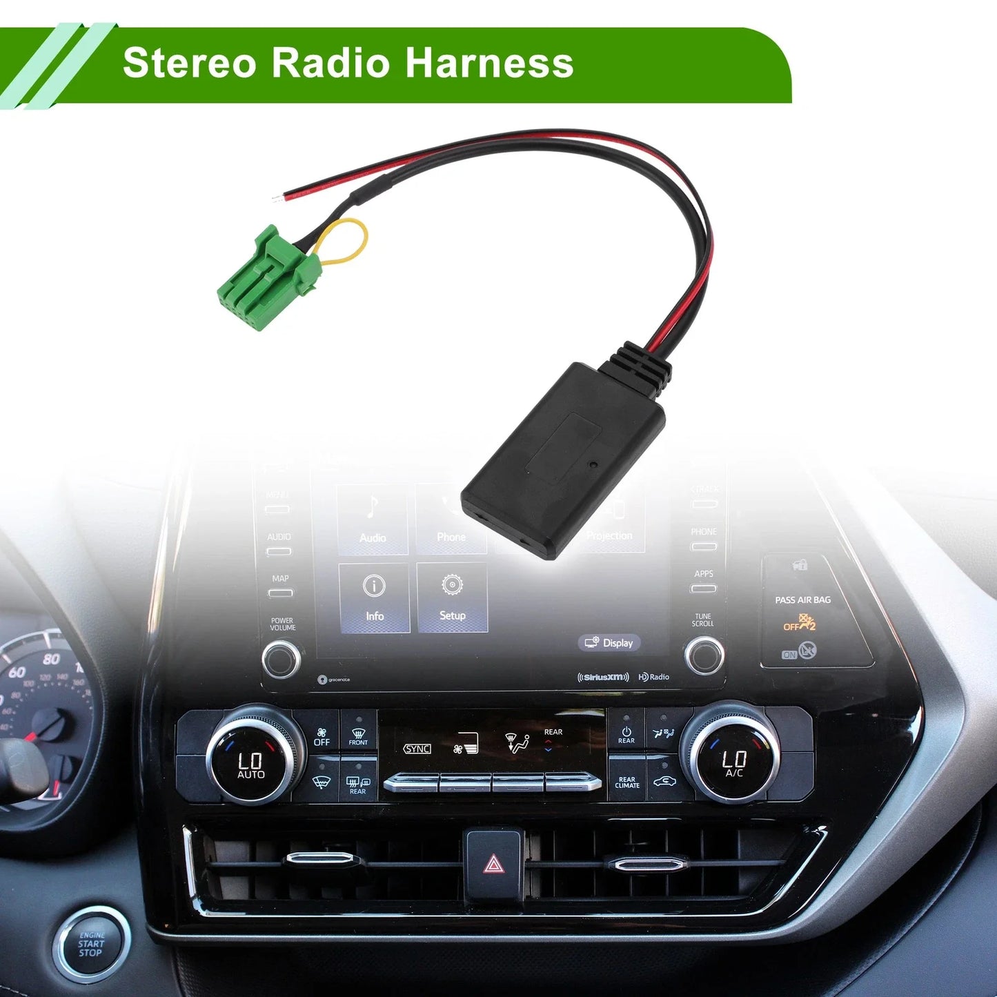Stereo Radio Harness Bluetooth AUX Adapter for Acura RDX TSX MDX CSX (2007-2016)