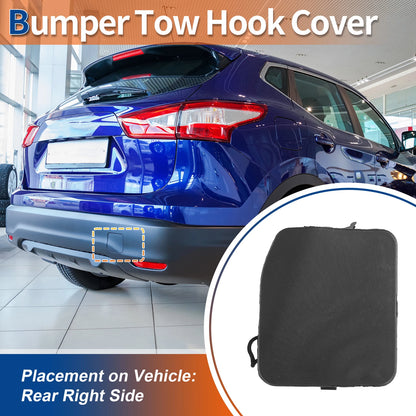 Rear Car Bumper Tow Hook Cover for Nissan Qashqai J11 (2014–2020) No.850714EA0A Unpainted