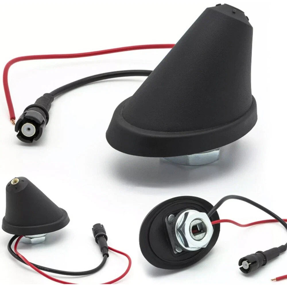 3cm Short Rod Roof Antenna & Base with Adapter for Universal Cars