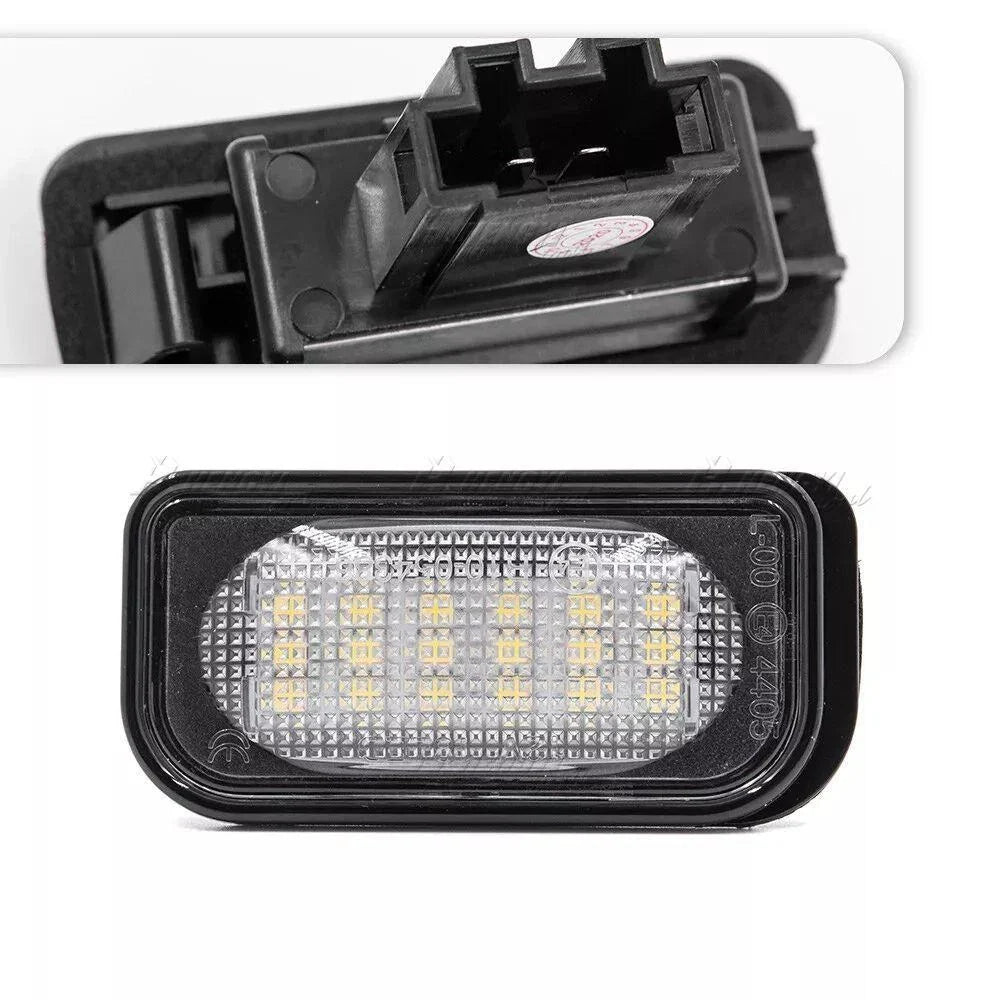 2PCS White LED Rear License Plate Light Bulbs for Mercedes Benz W203 C230 C240