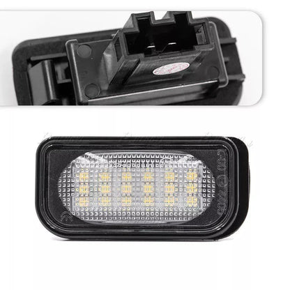 2PCS White LED Rear License Plate Light Bulbs for Mercedes Benz W203 C230 C240