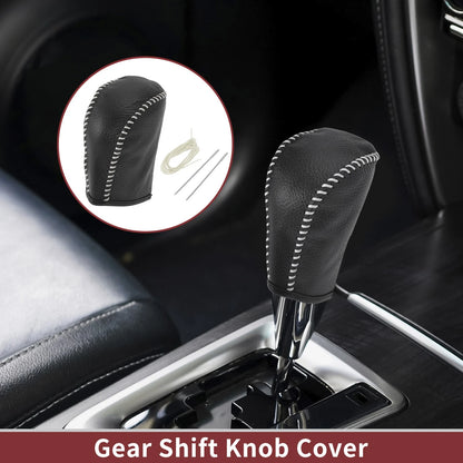 1 Pc Gear Shift Knob Cover for Subaru Forester (2006–2012) Faux Leather