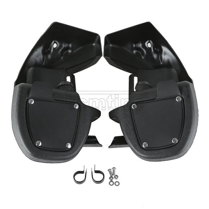 Black Lower Vented Leg Fairing for Harley Touring Tri Street Glide (1983-2013)