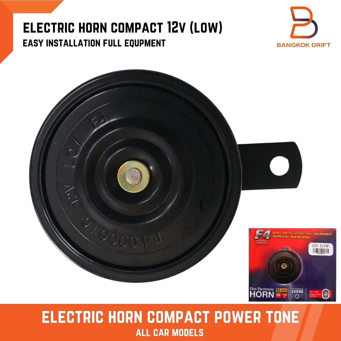 92MM Electronic Horn 110dB for Car Motorcycle Truck 12V