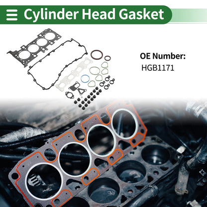 Set of 1 Cylinder Head Gasket for Jeep Cherokee (2014–2017) No.HGB1171
