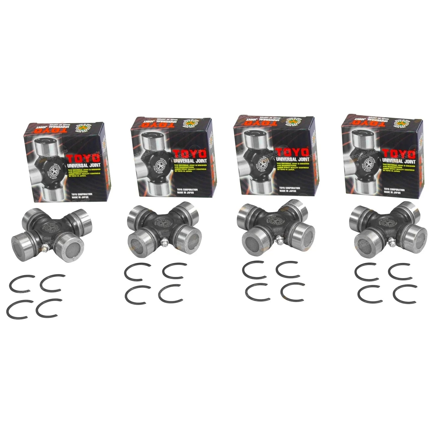 4 x Japan Made Toyo Tail-Drive-Shaft Universal Uni Joints for 160 MQ MK Patrol