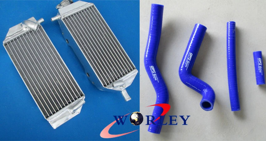Aluminum Radiator for Suzuki RM125 (2001–2008) + Red Hose