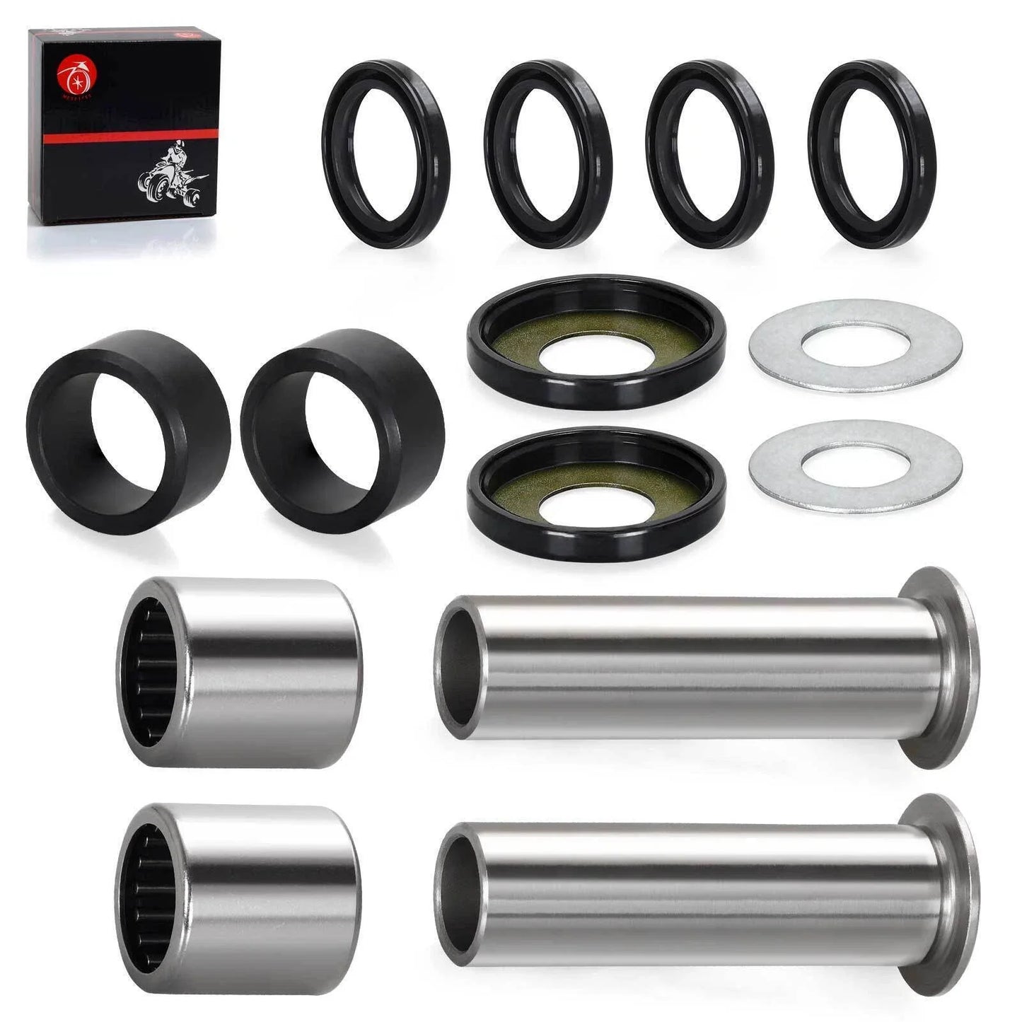 Rear Swing Arm Bearing Seal Bushing Rebuild Kit for Kawasaki KFX400 (2003–2006)