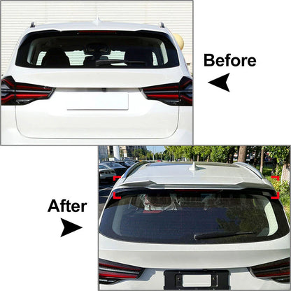Black Rear Window Roof Spoiler for BMW X3 (2018-2024)