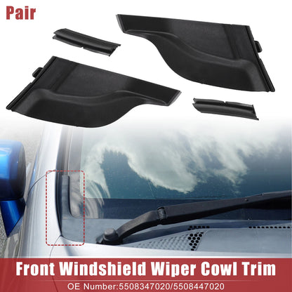 1 Pair Windshield Wiper Cowl Cover Extension Trim for Toyota Prius (2010–2015)