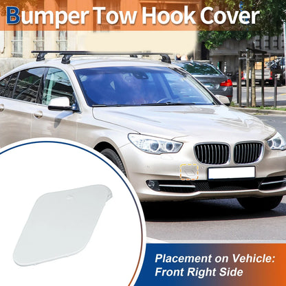 Tow Hook Cover Front Right for BMW 535i 550i GT White