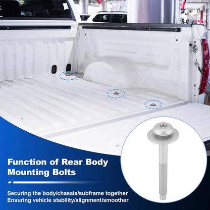 Set of 6 Truck Bed Mounting Hardware Bolts for Toyota Tundra Tacoma (2000–2021)