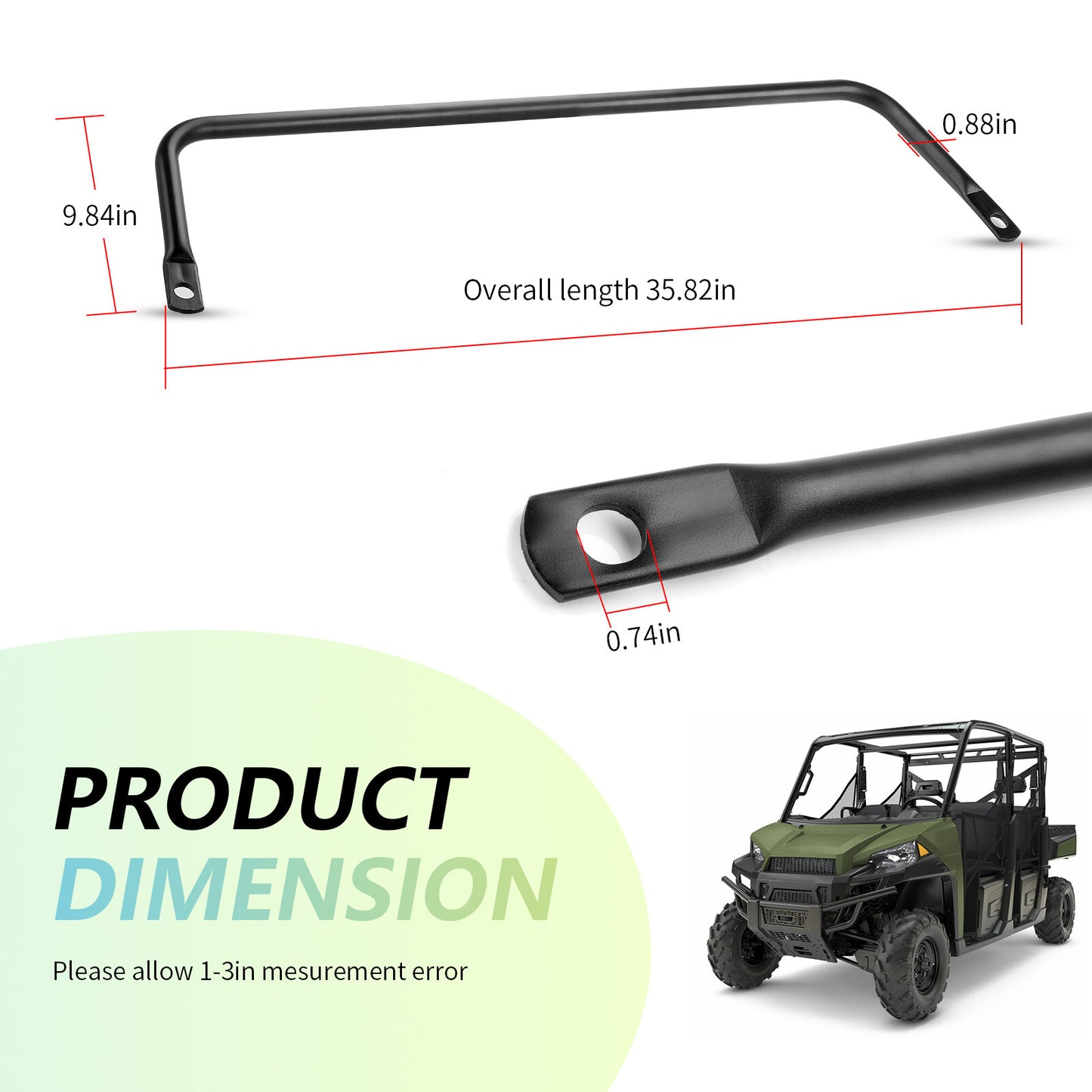 Stabilizer Tube for Polaris Ranger XP 900 (2013–2019)