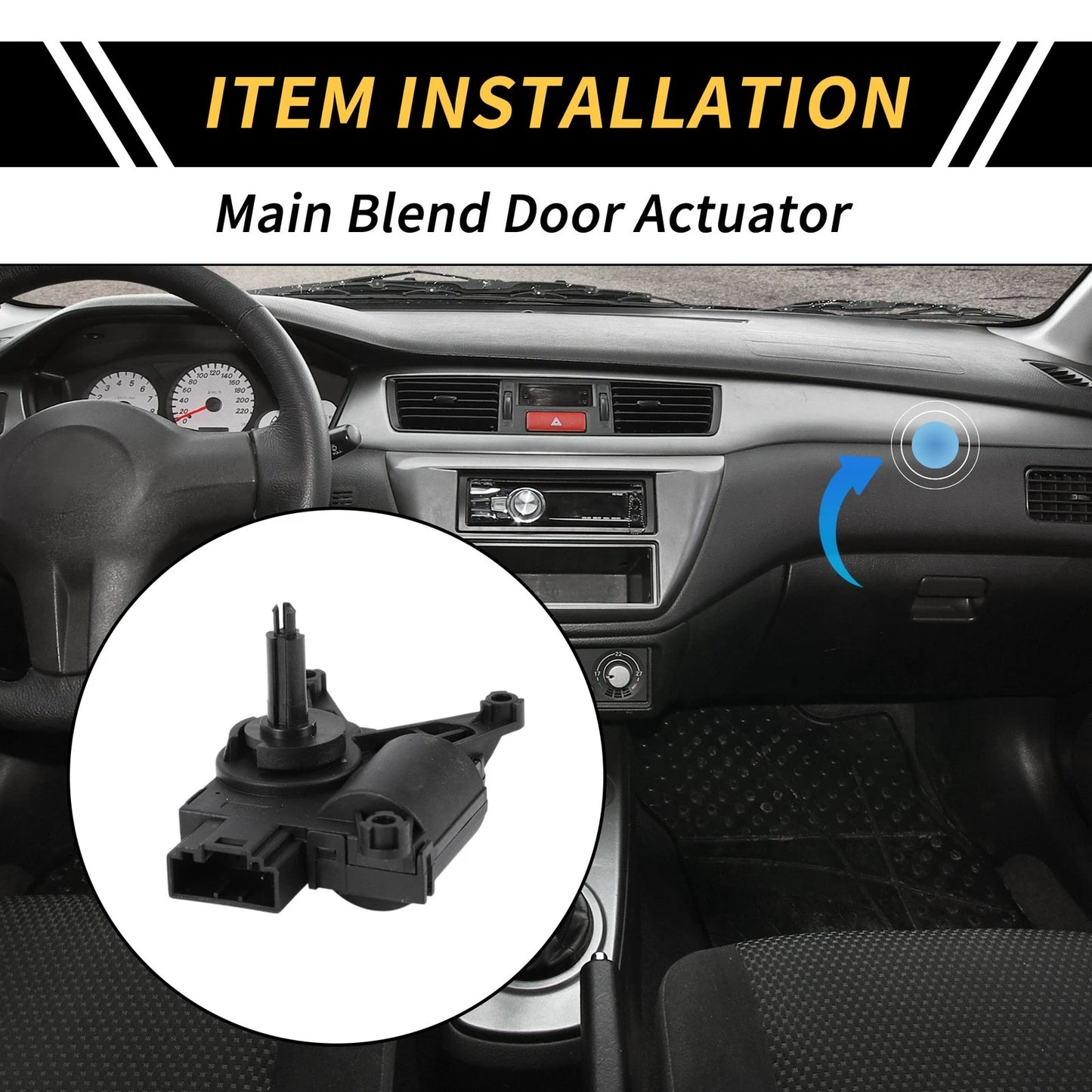 HVAC Heater Blend Door Actuator for Mercedes-Benz Sprinter (2006–2009) No. 0008206008