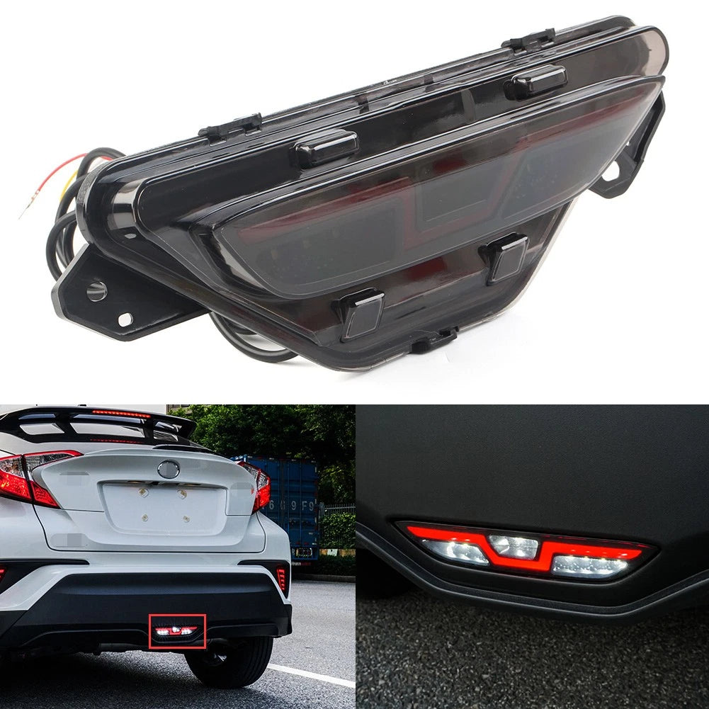 LED Daytime Running Lights Fog Lamp w/ Turn Signals for Toyota CHR (2016–2019)