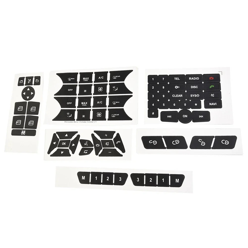 Button Stickers Front Radio Repair Steering Steel for Car