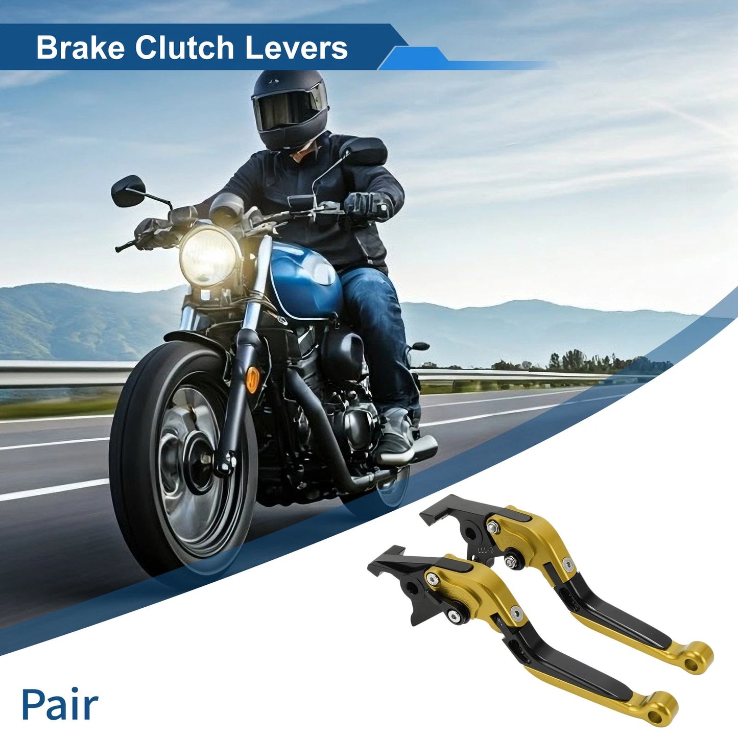 Short Long Brake Clutch Levers for Kawasaki ZX7R/ZX7RR (1989–2003) 1 Pair